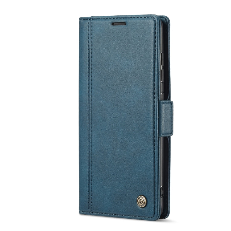 For Samsung Galaxy S22+ 5G LC.IMEEKE PU + TPU Skin-friendly Feeling Leather Phone Case(Blue)