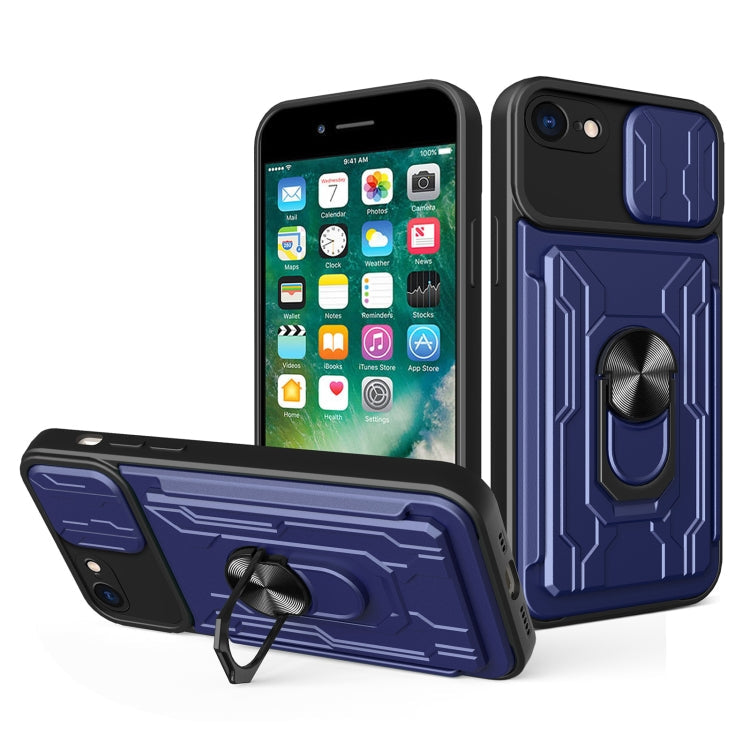 Sliding Camshield Card Phone Case, For iPhone 7 / 8 / SE 2022 / SE 2020, For iPhone 7 Plus / 8 Plus