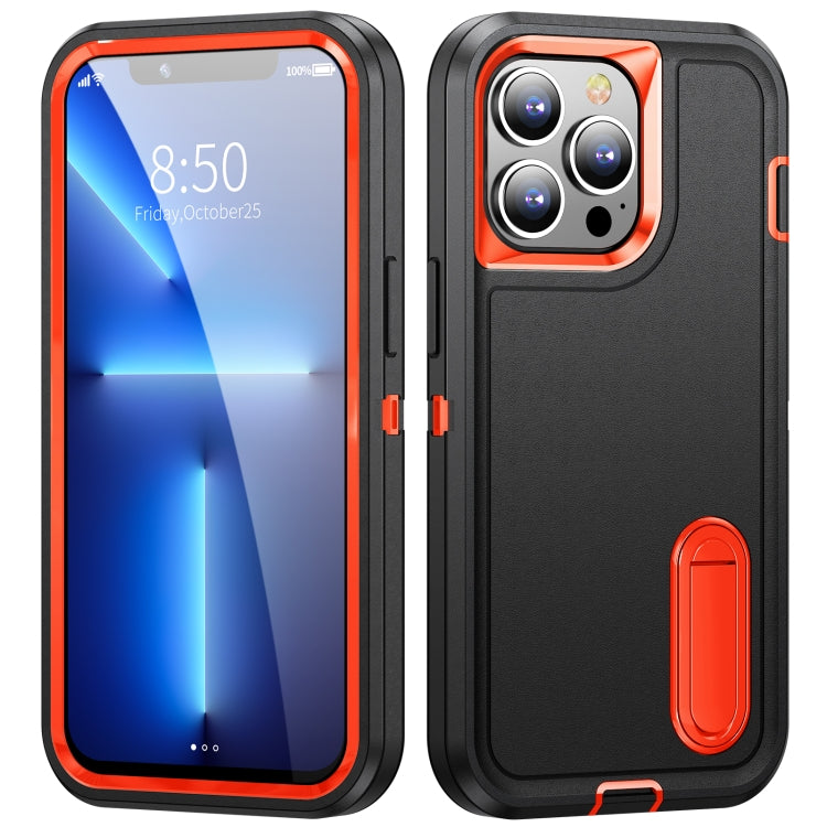 3 in 1 Rugged Holder Phone Case, For iPhone 11 Pro Max