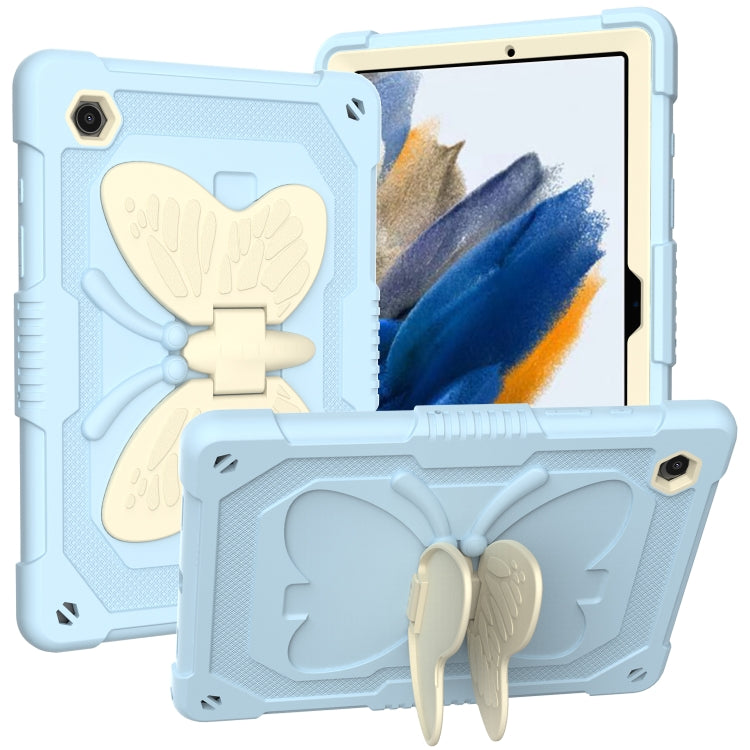 Beige PC + Silicone Holder Tablet Case, For Samsung Galaxy Tab A8 10.5 2021