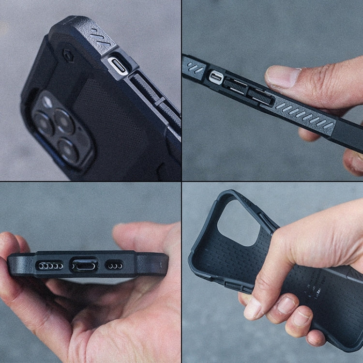 For iPhone 12 Pro Max FATBEAR Armor Shockproof Cooling Case(Black)