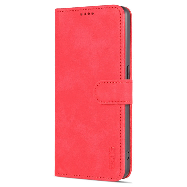 For OPPO A96 5G / Reno7 5G Overseas Version & OnePlus Nord N20 5G AZNS Skin Feel Calf Texture Horizontal Flip Leather Phone Case(Red)