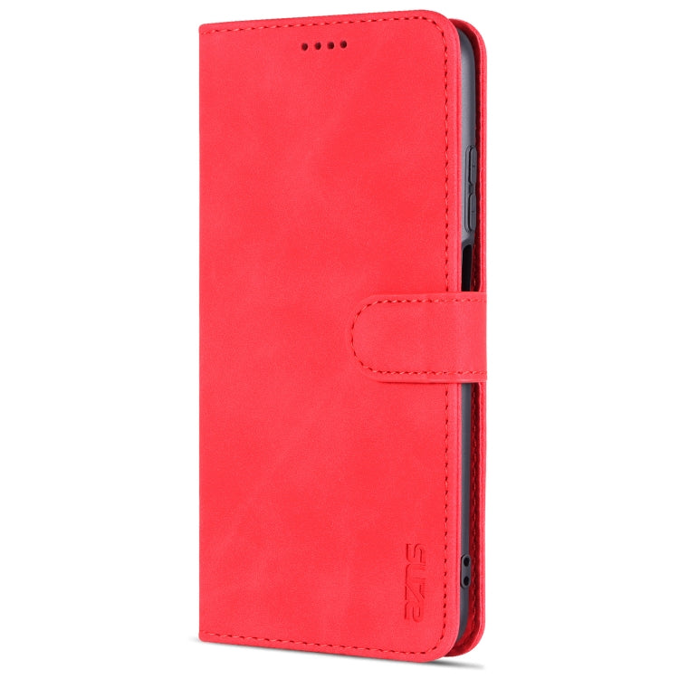 For Xiaomi Redmi Note 11 4G Global / Note 11S AZNS Skin Feel Calf Texture Horizontal Flip Leather Phone Case(Red)