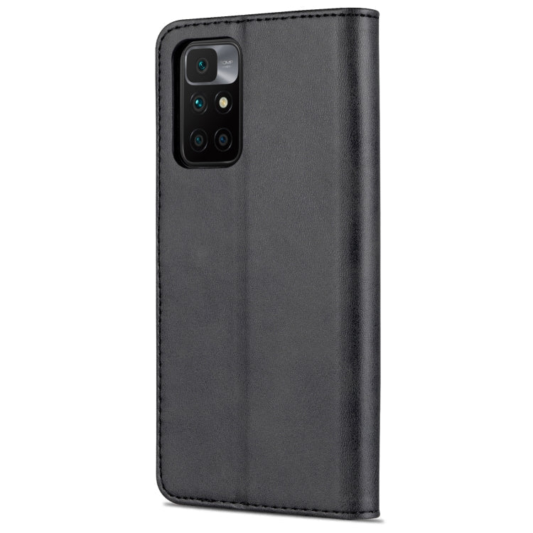 For Xiaomi Redmi Note 11 4G Global / Note 11S AZNS Skin Feel Calf Texture Horizontal Flip Leather Phone Case(Black)