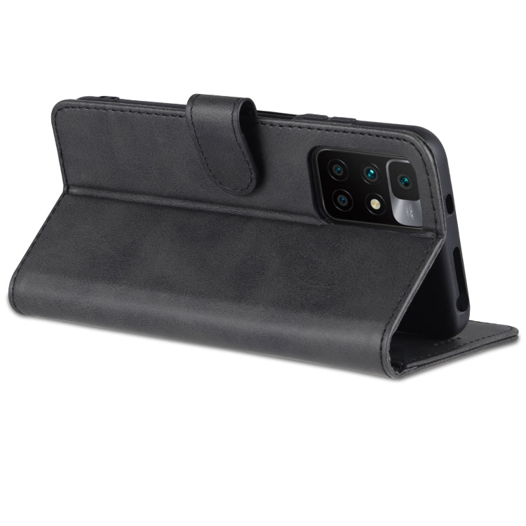 For Xiaomi Redmi Note 11 4G Global / Note 11S AZNS Skin Feel Calf Texture Horizontal Flip Leather Phone Case(Black)