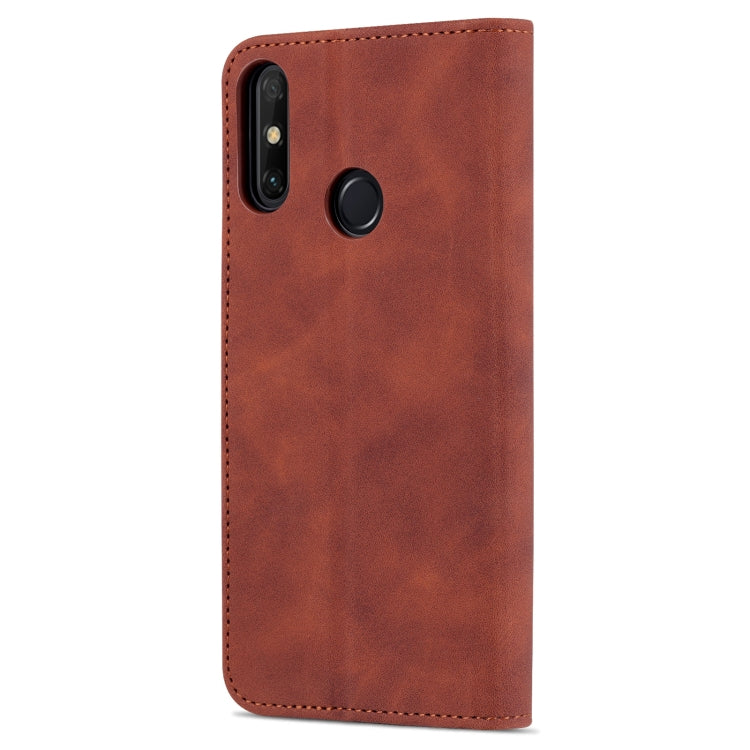 For Huawei Enjoy 20e AZNS Skin Feel Calf Texture Horizontal Flip Leather Phone Case(Brown)