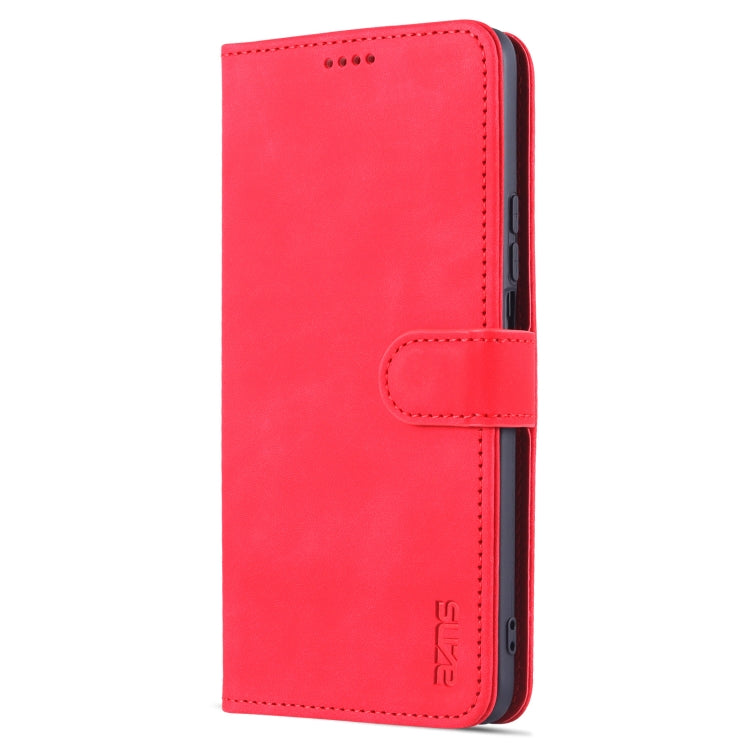 For Honor X30 AZNS Skin Feel Calf Texture Horizontal Flip Leather Phone Case(Red)