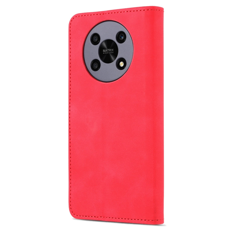 For Honor X30 AZNS Skin Feel Calf Texture Horizontal Flip Leather Phone Case(Red)