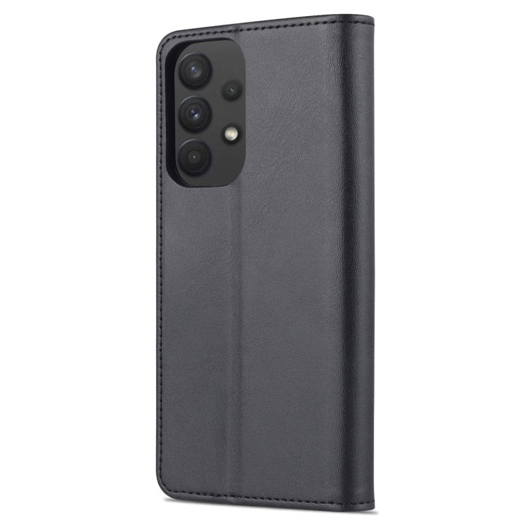 For Samsung Galaxy A33 5G AZNS Skin Feel Calf Texture Horizontal Flip Leather Phone Case(Black)