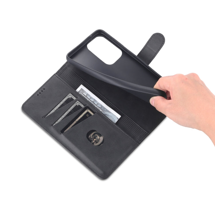 For Samsung Galaxy A33 5G AZNS Skin Feel Calf Texture Horizontal Flip Leather Phone Case(Black)