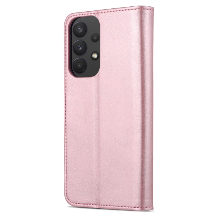 For Samsung Galaxy A53 5G AZNS Skin Feel Calf Texture Horizontal Flip Leather Phone Case(Rose Gold)