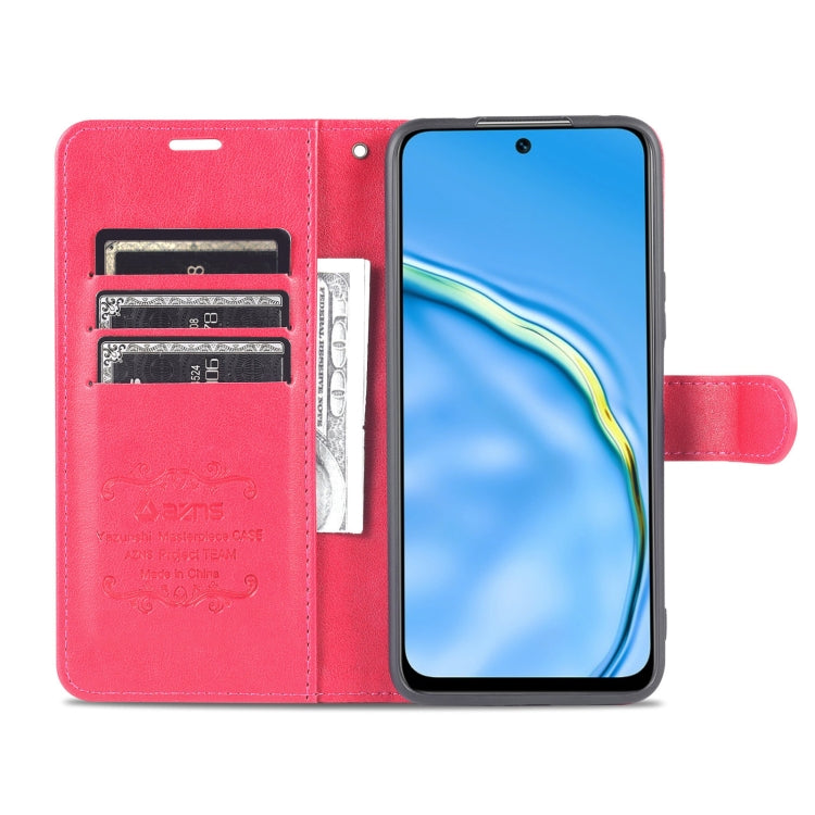 For Huawei Maimang 10 AZNS Sheepskin Texture Flip Leather Phone Case(Red)