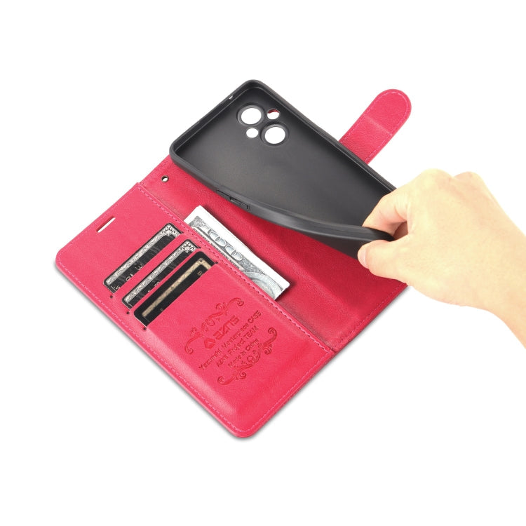 For OnePlus Nord N20 5G AZNS Sheepskin Texture Flip Leather Phone Case(Red)