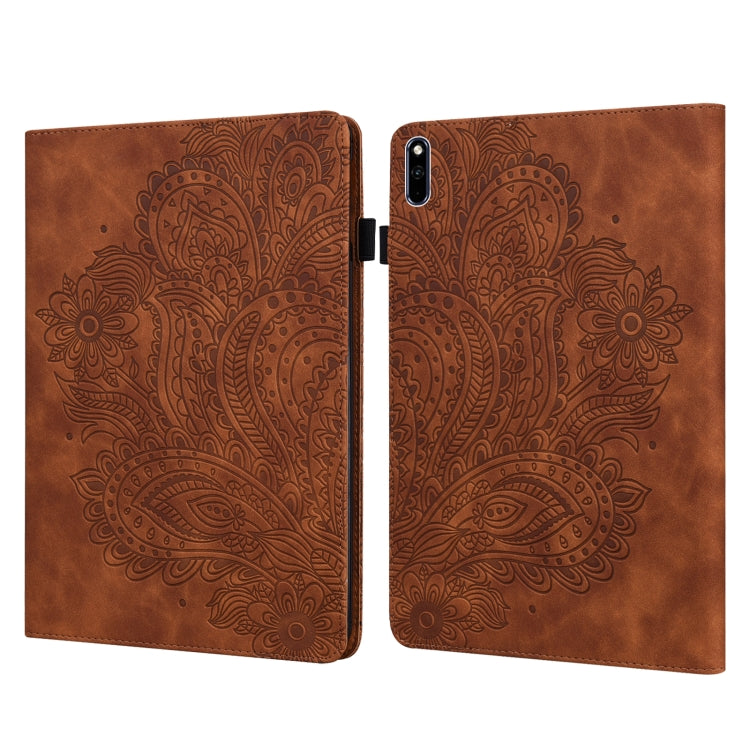 Peacock Embossed Pattern TPU + PU Leather Tablet Case, For Huawei MatePad 10.4, For Huawei MatePad T8 8.0 2020, For Huawei MediaPad T3 10, For Huawei MediaPad T5 10