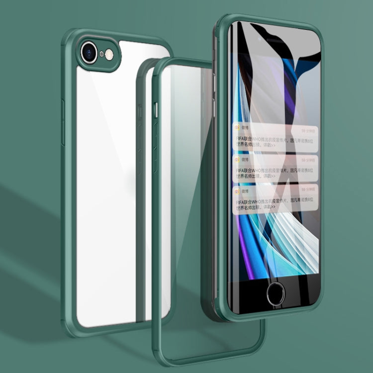 Double-sided Glass TPU Phone Case, For iPhone SE 2022 / SE 2020 / 7 / 8