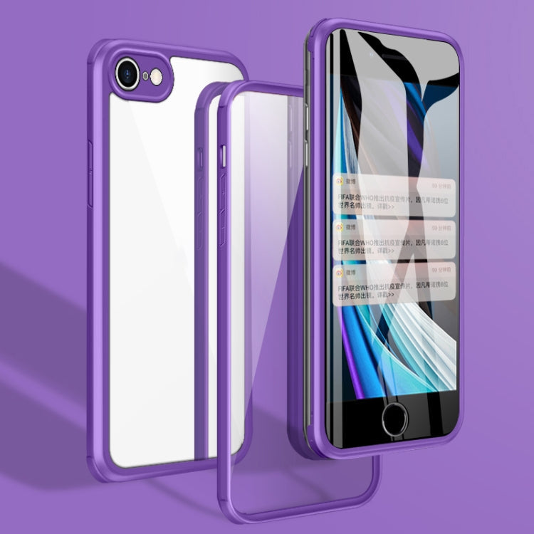 Double-sided Glass TPU Phone Case, For iPhone SE 2022 / SE 2020 / 7 / 8