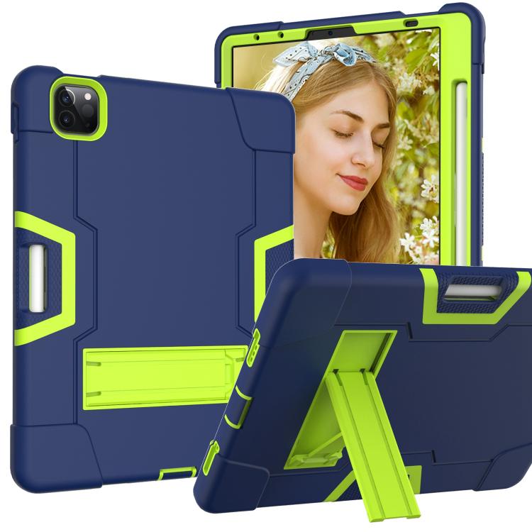 Contrast Color Silicone + PC Combination Case with Holder, For iPad Pro 11, For iPad 5