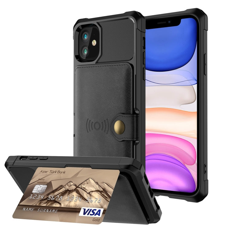 Magnetic Wallet Card Bag Leather Case, For iPhone 12 mini, For iPhone 12 / 12 Pro, For iPhone 12 Pro Max, For iPhone 11