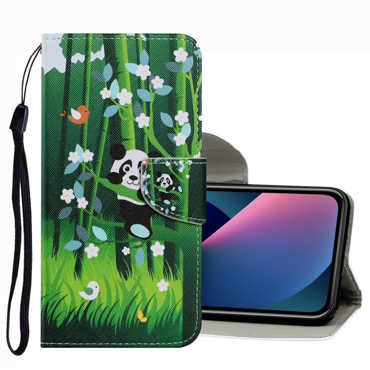 Coloured Drawing Pattern Leather Phone Case, For iPhone 13 mini