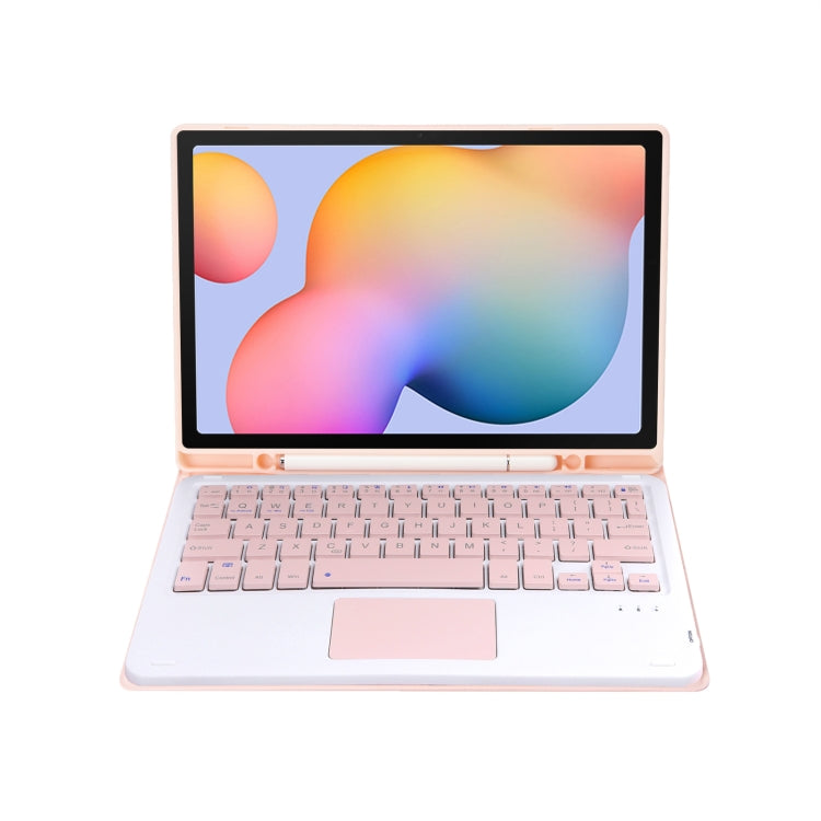 A610B-A Candy Color Bluetooth Keyboard Leather Case with Pen Slot & Touchpad, For Samsung Galaxy Tab S6 Lite