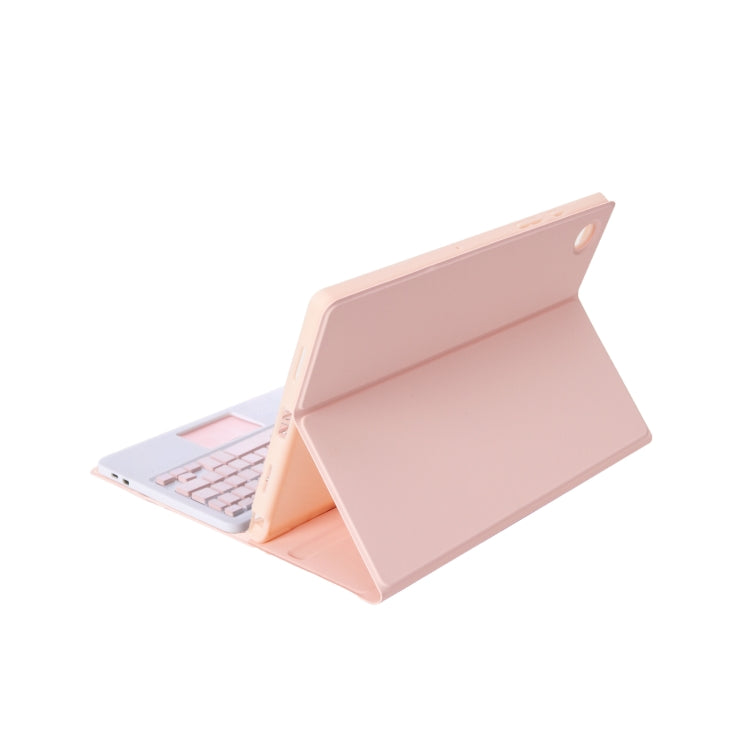 A610B-A Candy Color Bluetooth Keyboard Leather Case with Pen Slot & Touchpad, For Samsung Galaxy Tab S6 Lite