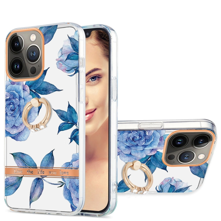 Ring IMD Flowers TPU Phone Case, For iPhone 13 mini, For iPhone 13, For iPhone 13 Pro, For iPhone 13 Pro Max