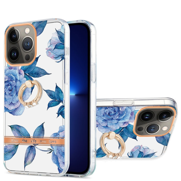 Ring IMD Flowers TPU Phone Case, For iPhone 13 mini, For iPhone 13, For iPhone 13 Pro, For iPhone 13 Pro Max