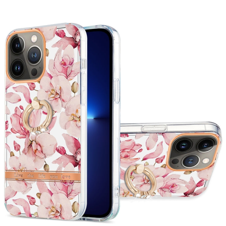 Ring IMD Flowers TPU Phone Case, For iPhone 13 mini, For iPhone 13, For iPhone 13 Pro, For iPhone 13 Pro Max