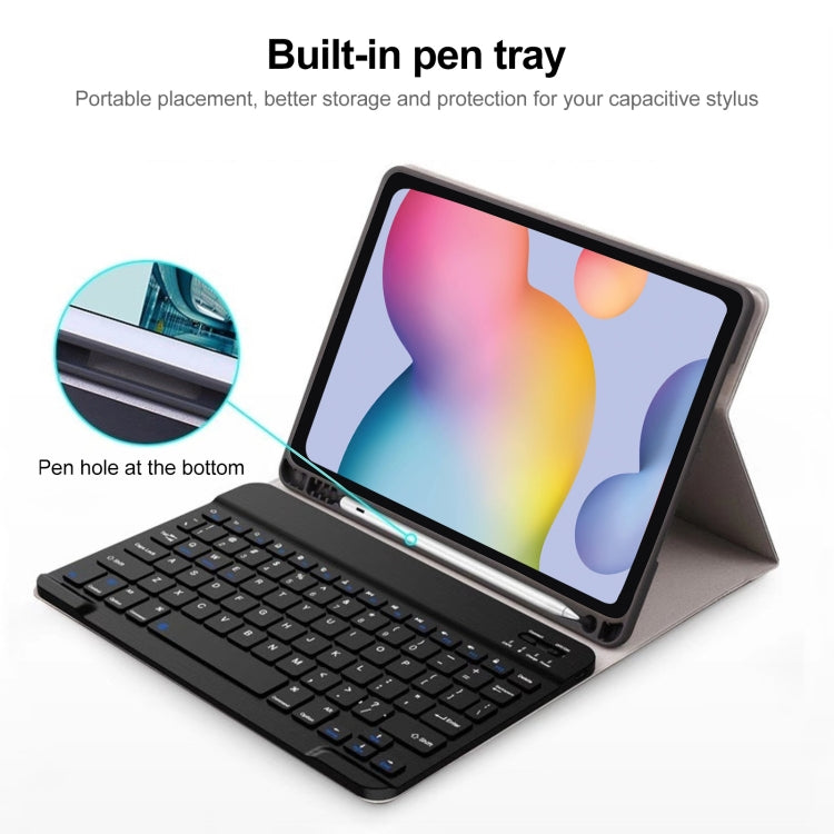 A7 Square Cap Bluetooth Keyboard Leather Case with Pen Slot for Samsung Galaxy Tab S6 Lite / S7 / A7 10.4 2020, For Samsung Galaxy Tab S6 Lite