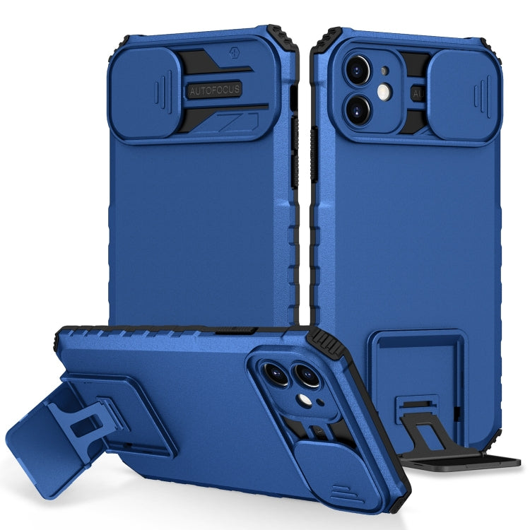 Stereoscopic Holder Sliding Camshield Phone Case, For iPhone 11, For iPhone 12, For iPhone 12 Pro