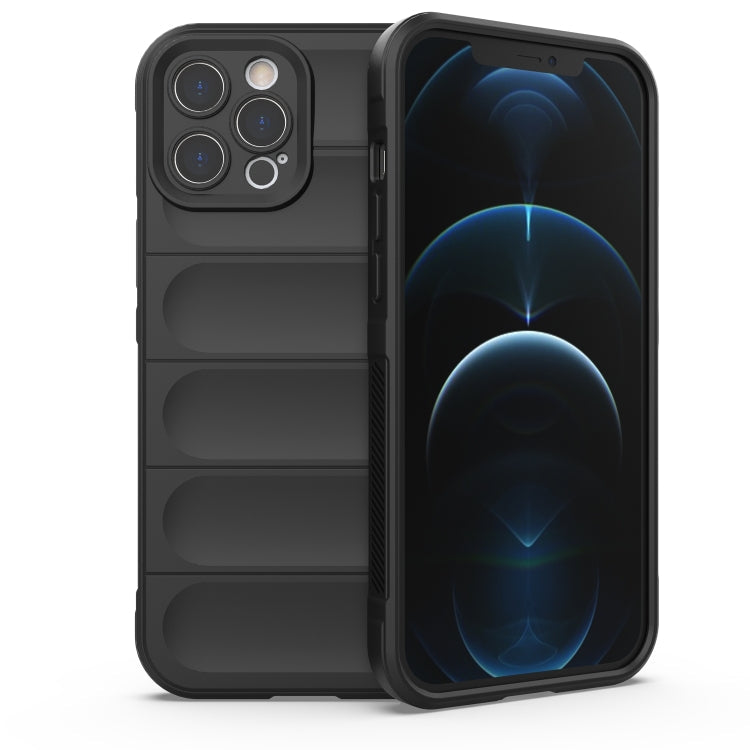 Magic Shield TPU + Flannel Phone Case, For iPhone 12 Pro, For iPhone 12 Pro Max