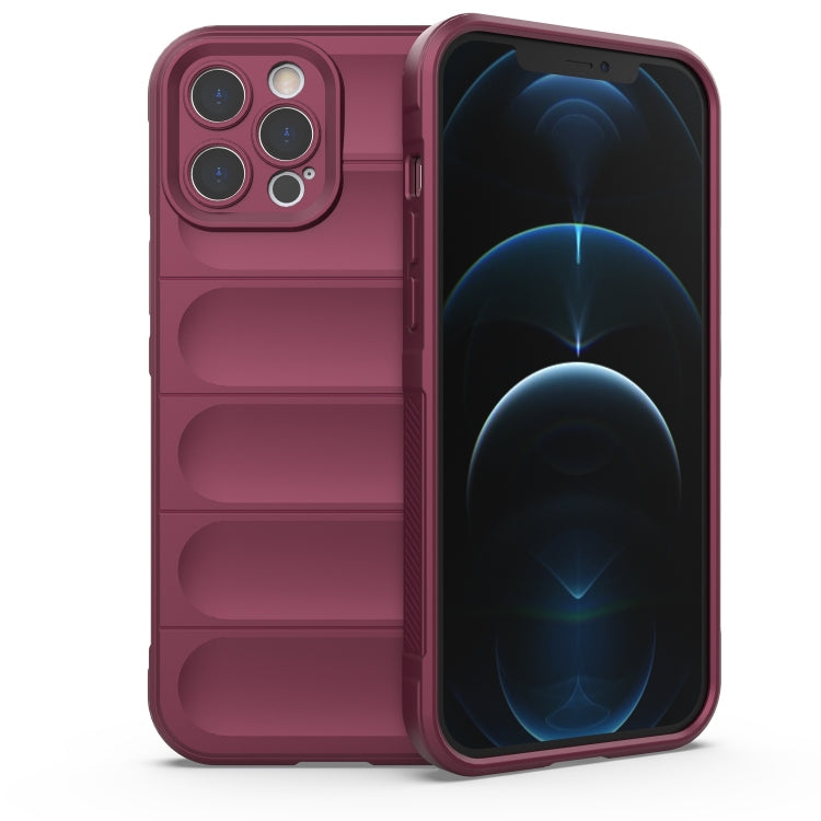 Magic Shield TPU + Flannel Phone Case, For iPhone 12 Pro, For iPhone 12 Pro Max