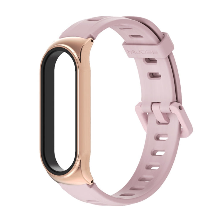 For Xiaomi Mi Band 6 / 5 / 4 / 3 Mijobs Flat Hole Silicone Watch Band, CS Case, Plus Case