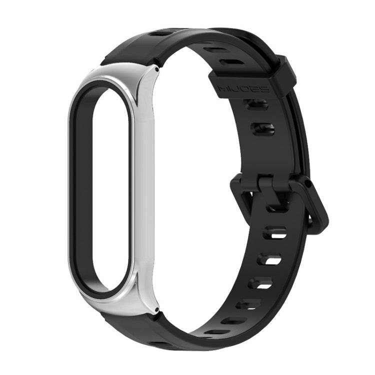 For Xiaomi Mi Band 6 / 5 / 4 / 3 Mijobs Flat Hole Silicone Watch Band, CS Case, Plus Case