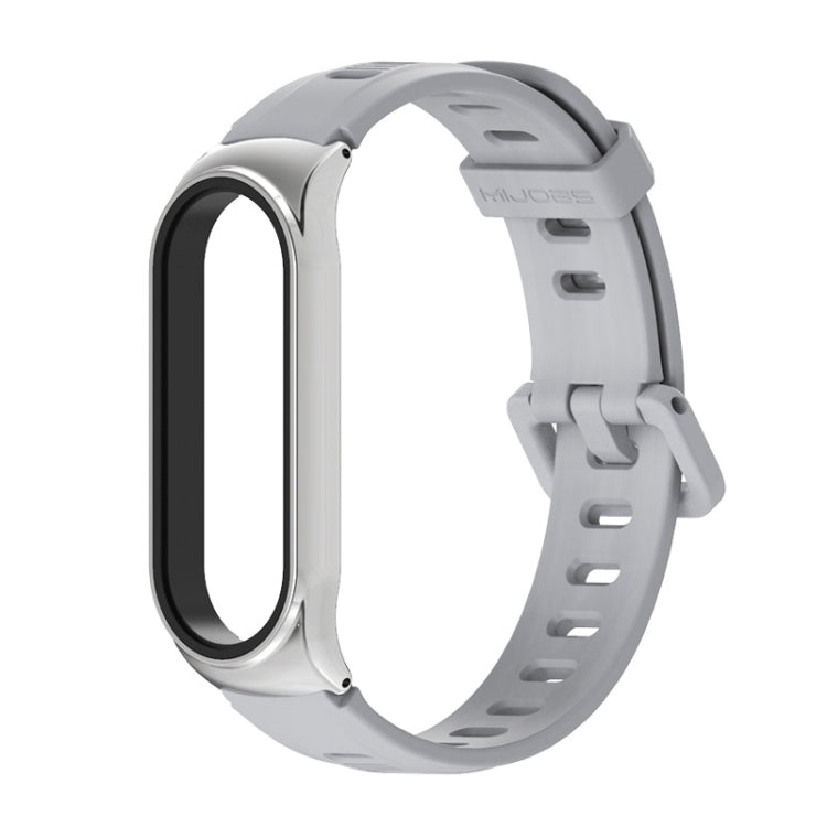 For Xiaomi Mi Band 6 / 5 / 4 / 3 Mijobs Flat Hole Silicone Watch Band, CS Case, Plus Case
