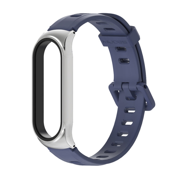 For Xiaomi Mi Band 6 / 5 / 4 / 3 Mijobs Flat Hole Silicone Watch Band, CS Case, Plus Case