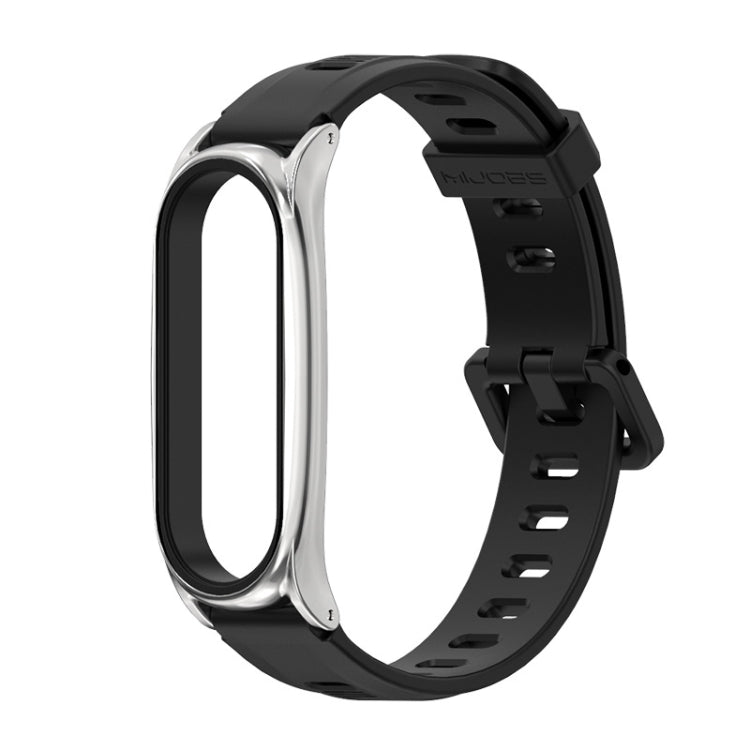 For Xiaomi Mi Band 6 / 5 / 4 / 3 Mijobs Flat Hole Silicone Watch Band, CS Case, Plus Case