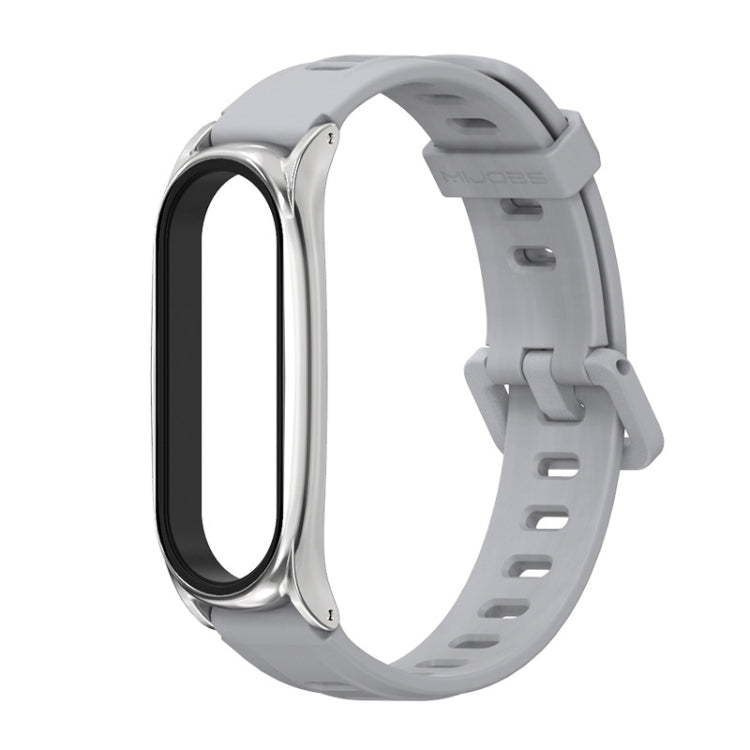 For Xiaomi Mi Band 6 / 5 / 4 / 3 Mijobs Flat Hole Silicone Watch Band, CS Case, Plus Case