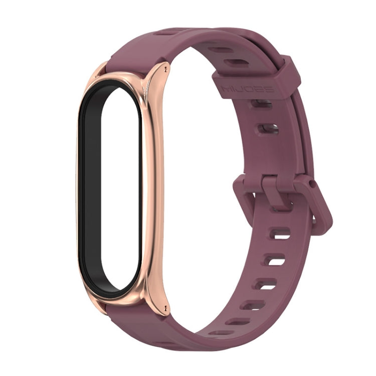 For Xiaomi Mi Band 6 / 5 / 4 / 3 Mijobs Flat Hole Silicone Watch Band, CS Case, Plus Case