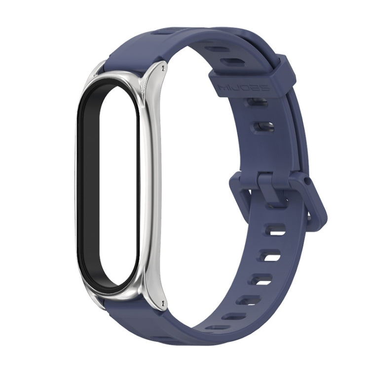 For Xiaomi Mi Band 6 / 5 / 4 / 3 Mijobs Flat Hole Silicone Watch Band, CS Case, Plus Case
