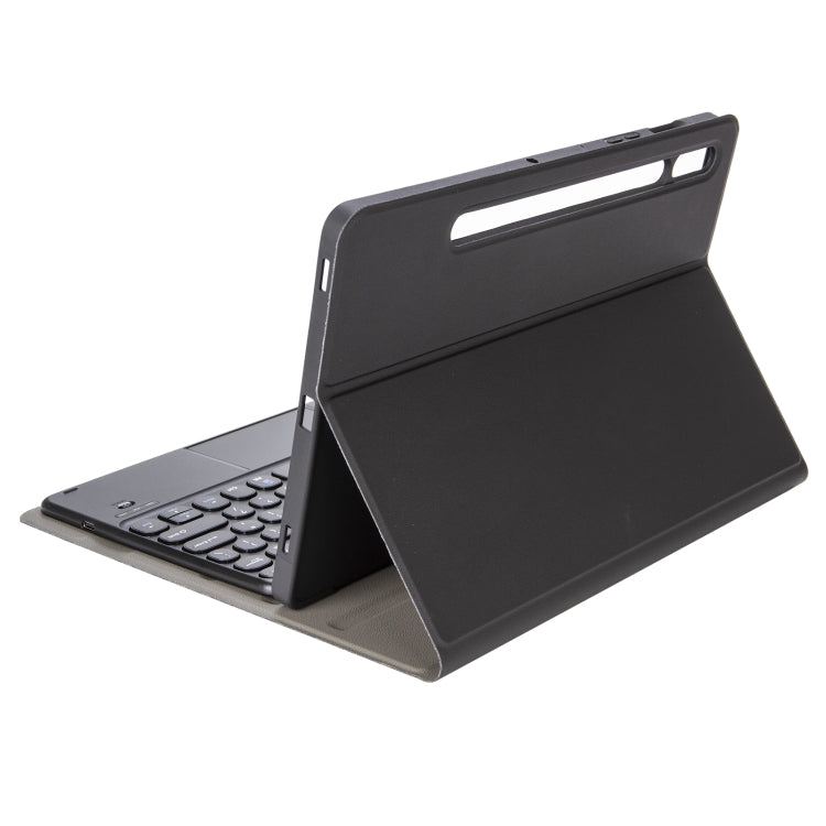 YA610B-A  Lambskin Texture Voltage Round Keycap Bluetooth Keyboard Leather Case with Touchpad, For Samsung Galaxy Tab S6 Lite 10.4 inch SM-P610 / SM-P615, For Samsung Galaxy Tab A8 10.5 2021 SM-X200 / SM-X205                                            ...