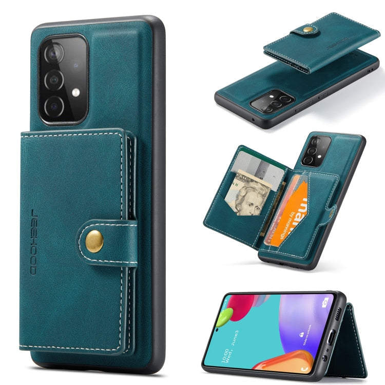 JEEHOOD Retro Magnetic Detachable Leather Phone Case, For Samsung Galaxy A32 4G
