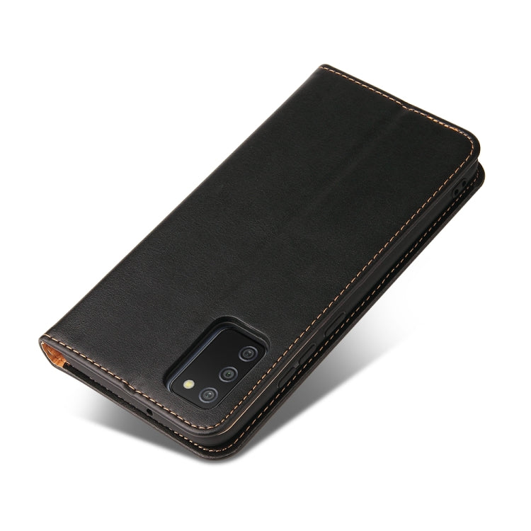 Fierre Shann PU Genuine Leather Texture Leather Phone Case, For Samsung Galaxy A02s, For Samsung Galaxy A13 5G, For Samsung Galaxy A22 5G, For Samsung Galaxy A33 5G, For Samsung Galaxy A53 5G, For Samsung Galaxy A73 5G