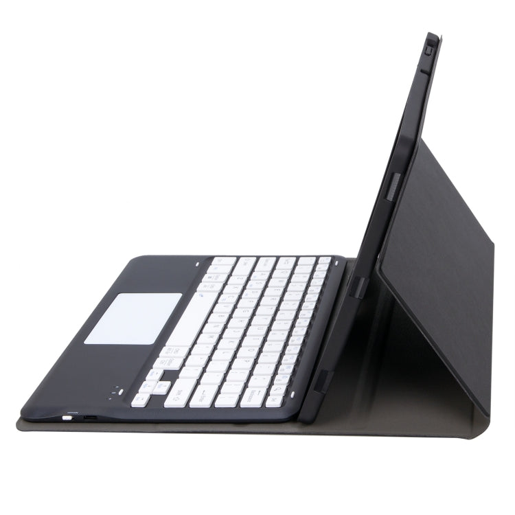 T800B-A Touch Pad Detachable Bluetooth Keyboard Leather Tablet Case, For Samsung Galaxy Tab S8+/S7+/S7 FE, T800B-A