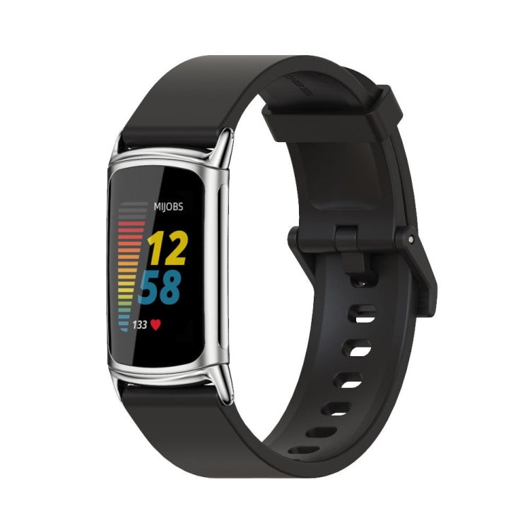 Mijobs Soft Silicone  Watch Band, For Fitbit Charge5