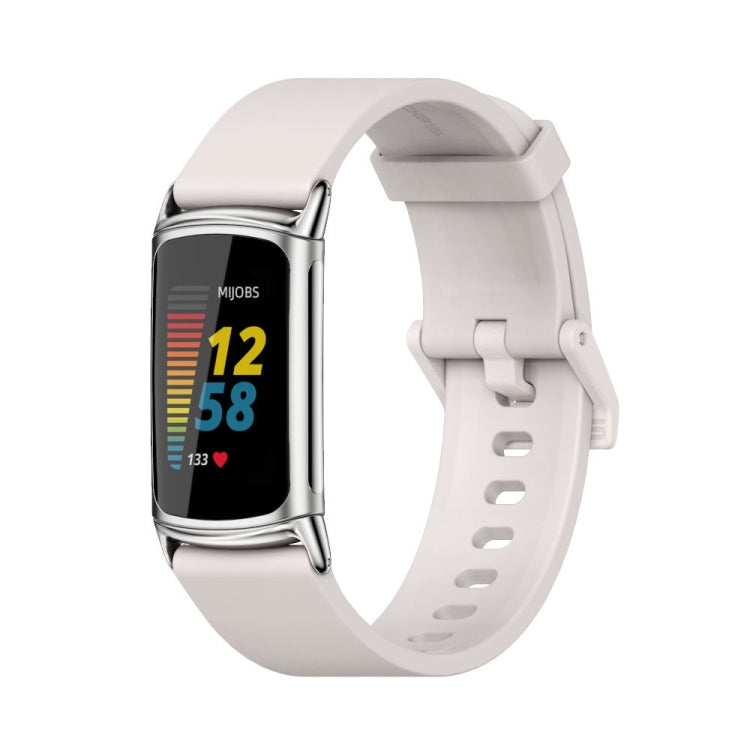Mijobs Soft Silicone  Watch Band, For Fitbit Charge5