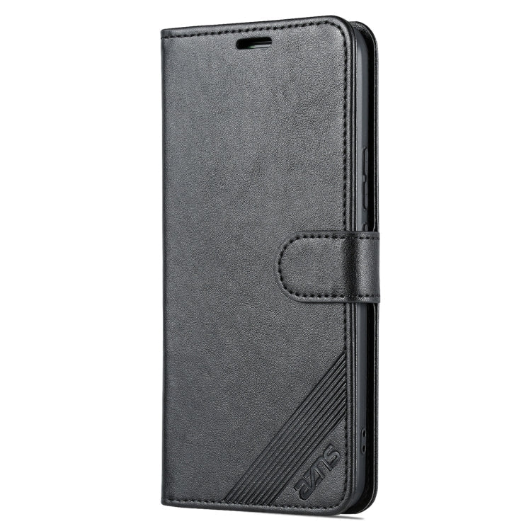For Honor Play 30 AZNS Sheepskin Texture Flip Leather Phone Case(Black)