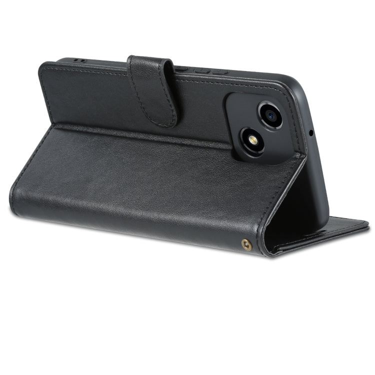 For Honor Play 30 AZNS Sheepskin Texture Flip Leather Phone Case(Black)