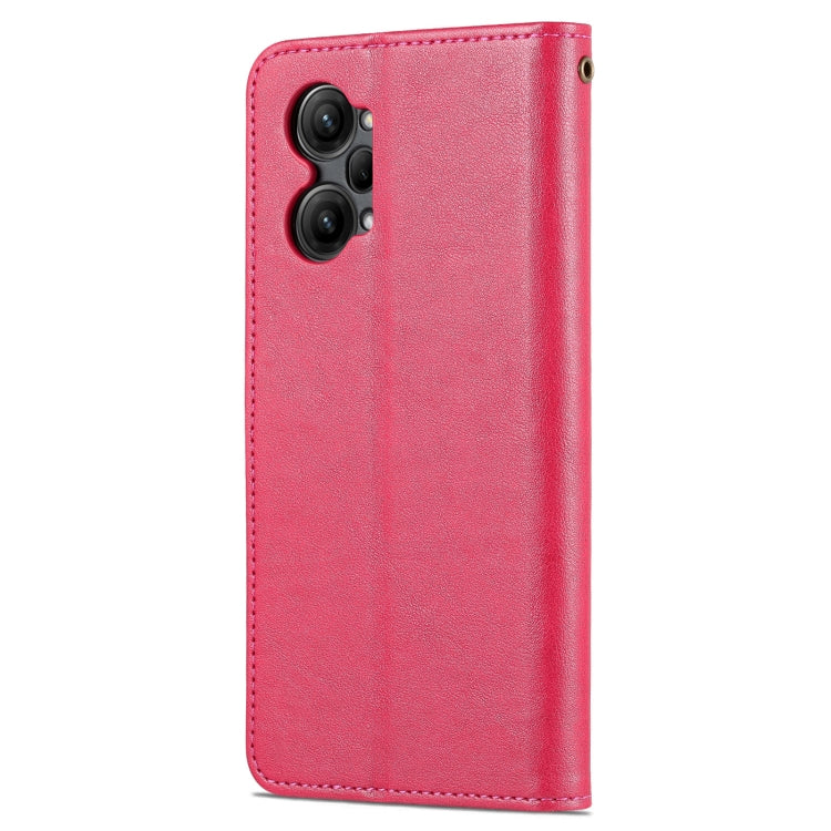 For OPPO K10 Pro AZNS Sheepskin Texture Flip Leather Phone Case(Red)