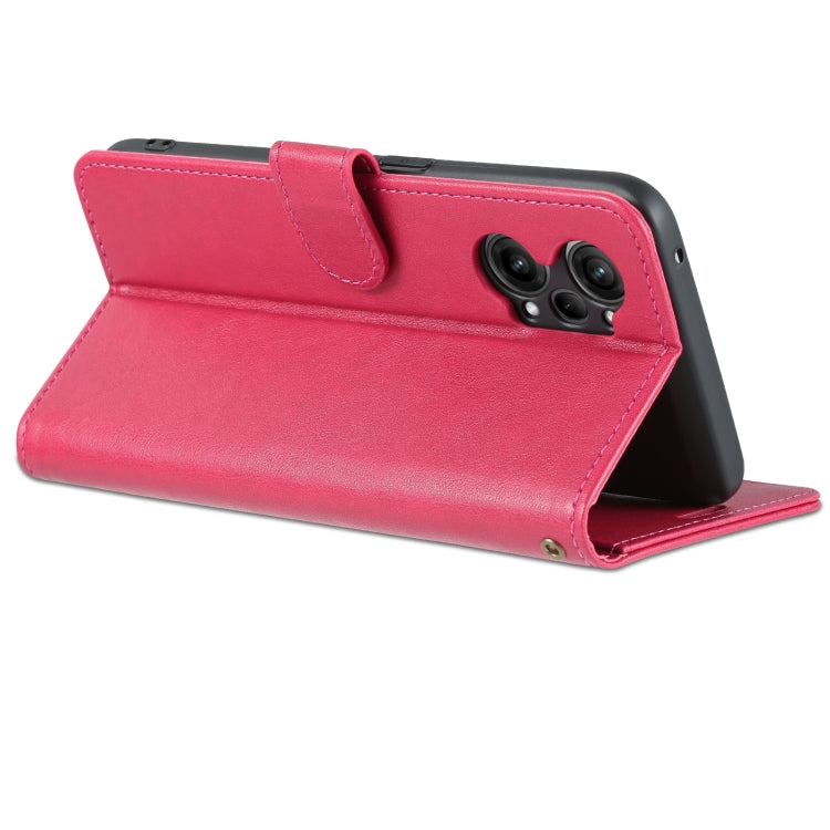 For OPPO K10 Pro AZNS Sheepskin Texture Flip Leather Phone Case(Red)